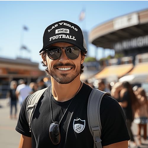 Image of Sport hat Trucker Hat for Men Women Classic Football Fans US Cities Mesh Adjustable Embroidered Baseball Cap