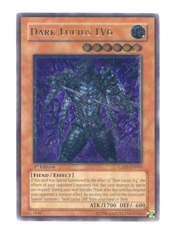 Yu-Gi-Oh! - Dark Lucius LV6 (CDIP-EN010) - Cyberdark Impact - 1st Edition - U...