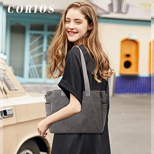 Women Shoulder Bag Crossbody Bag Canvas Handbag Top Handle Bag Casual Messenger Bag2