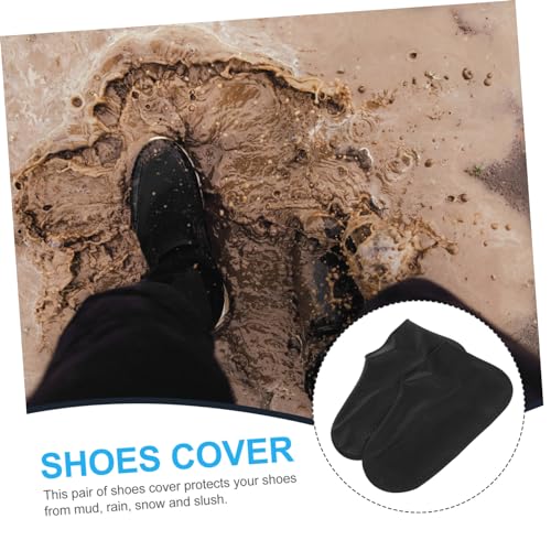 Cubrebotas de Silicona Impermeable Negro Talla L miniatura 4