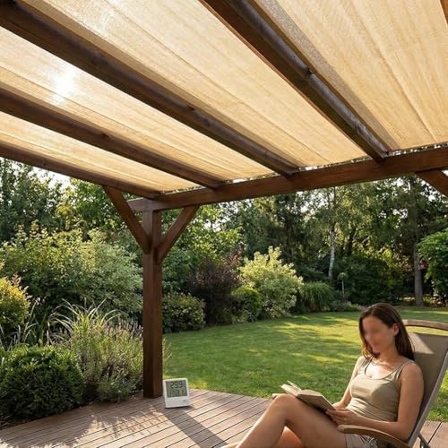 Pare-soleil extérieur protection UV toile résistante à oeillets