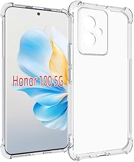 حافظة حماية من فاشون مانيا لهاتف هونر 100 الجيل الخامس 5G غطاء مرن مقاوم للصدمات البولي يوريثين الحراري المرن والسيليكون الناعم مضاد للسقوط 5G شفاف