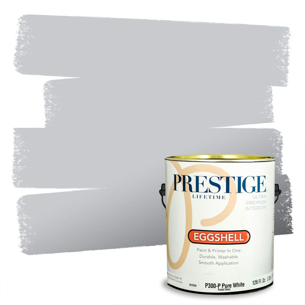 Interior and Primer in One, Dolphin Gray, Eggshell, 1 Gallon