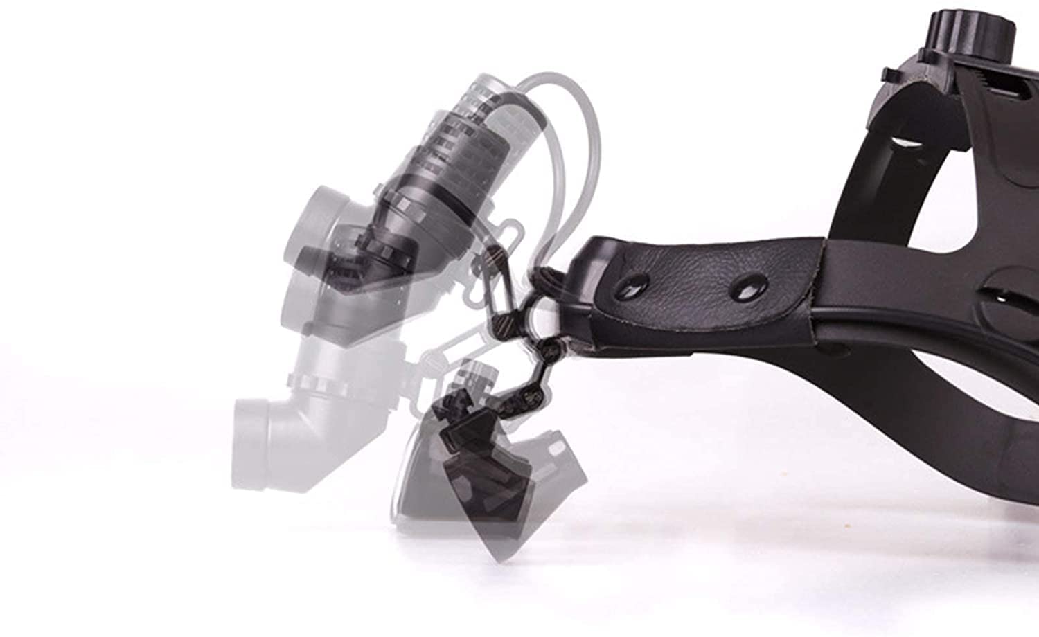 Lupenbrille Für Zahnärzte, Zahnarztlupen, Zahnärztliche Operationslupen Mit Leder-Kopfband Und 3-W-Led-Scheinwerferlampe, 3,5-Fache Vergrößerung, Blau – 2,5-Fache Vergrößerung