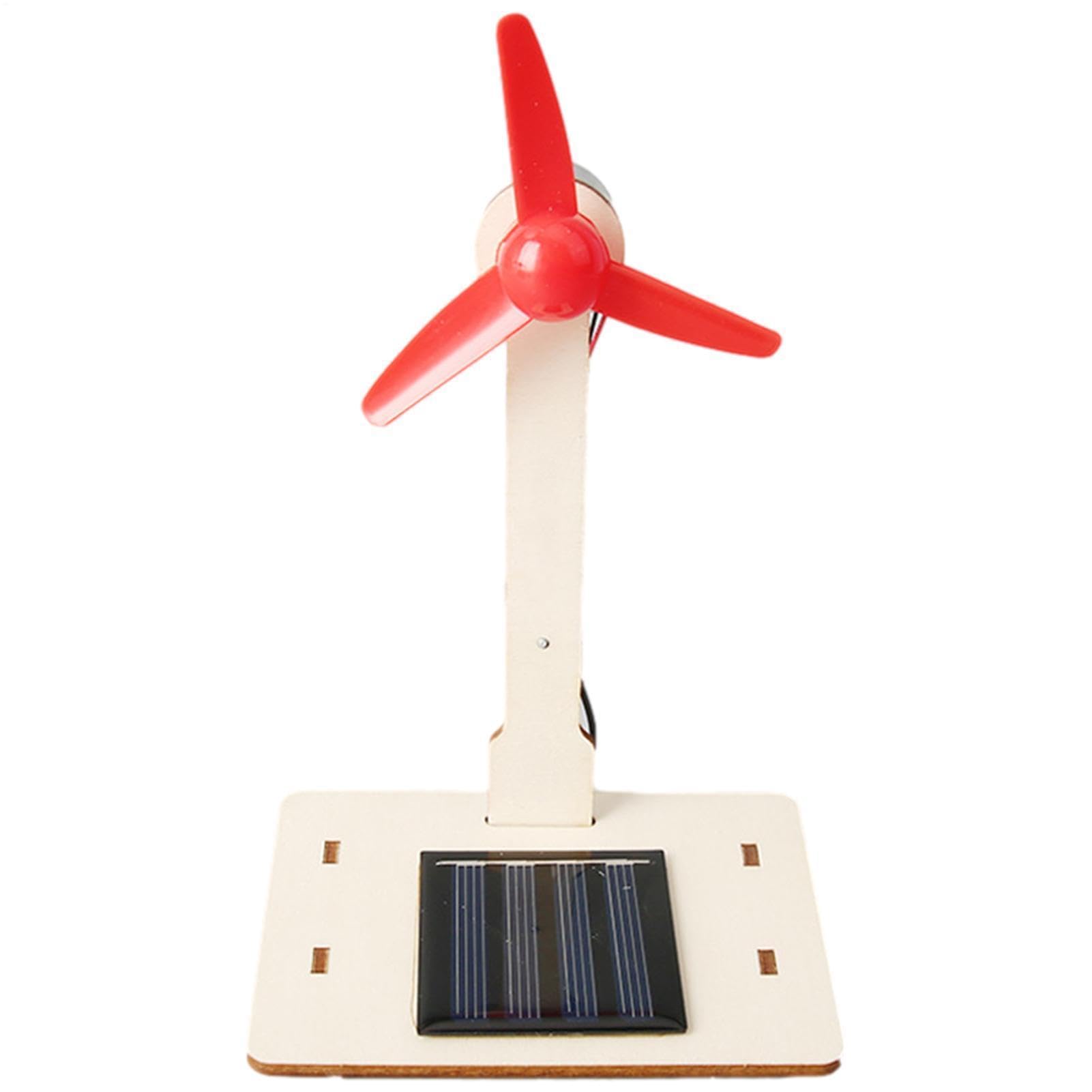 Modelo De Molino De Viento Solar: Giratorio Compacto De Bricolaje, Demostración De Energía Solar, Objeto De Aprendizaje, Educación para Niños, Molinete Decorativo, Diseño De Granja En Casa | U