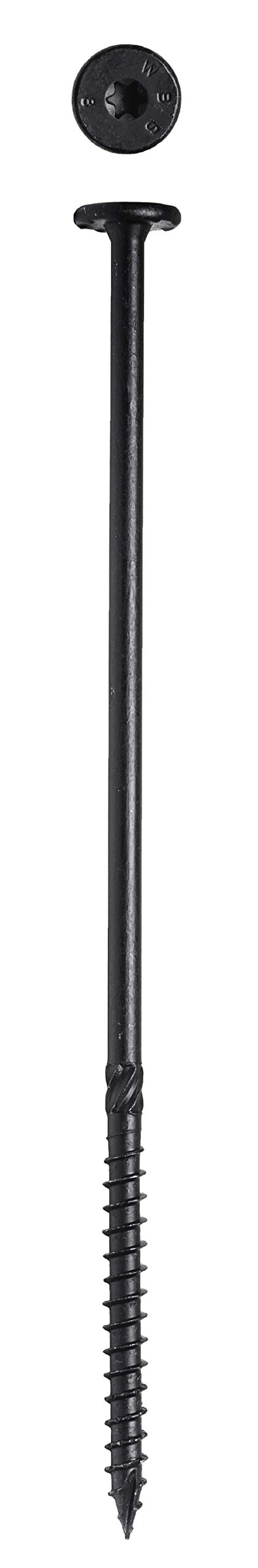 Big Timber WTX158 #15 x 8 in. Black Star Drive Wafer Head Screw 250 Pack