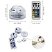 LUXJET® 10er Pack Mini RGB LED Luz Sumergible, Color Cambio, Control Remoto...