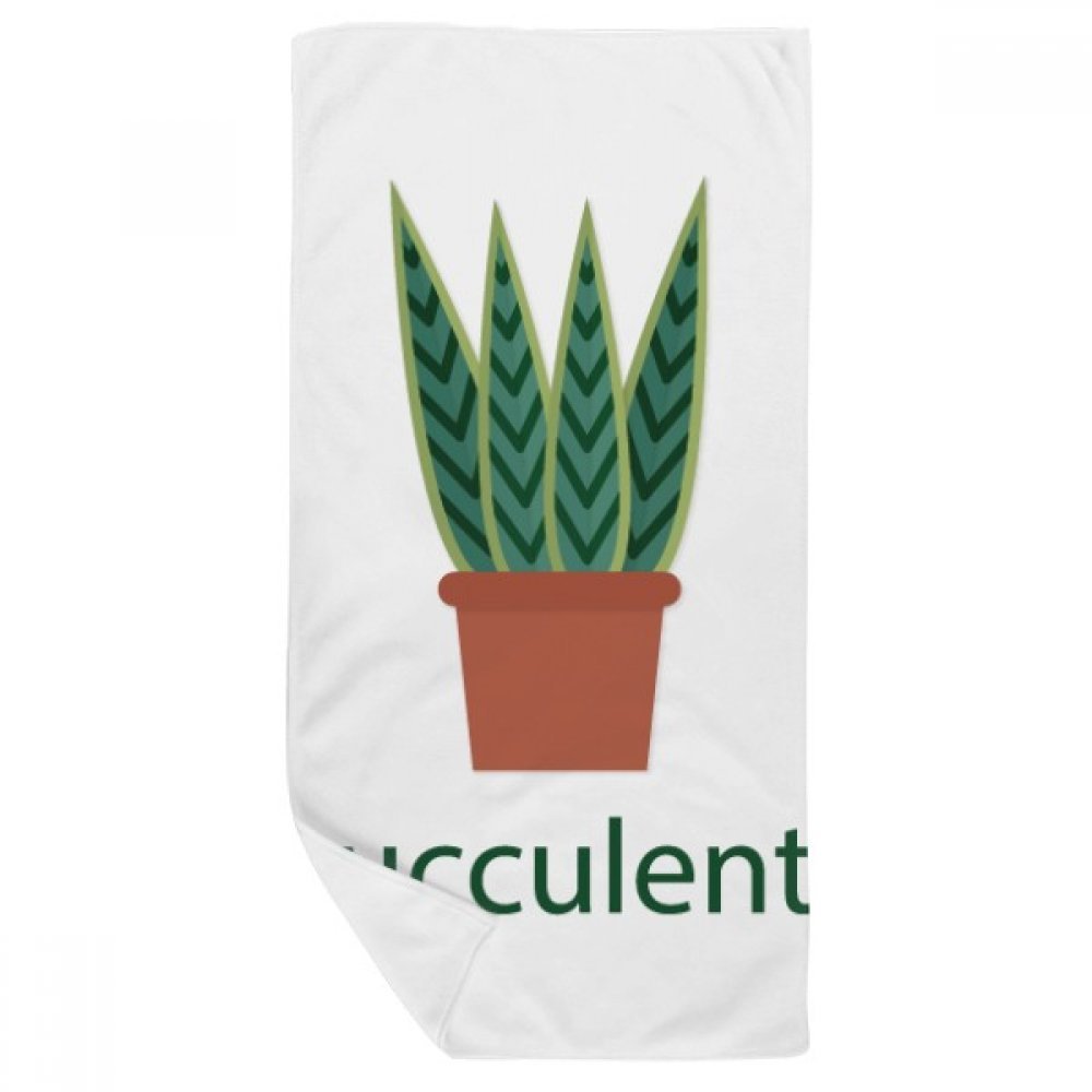 Serviette de bain cactus douce contre les peaux sensibles 35 x 70 cm