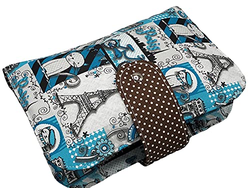 Portapañales Funda Para Pañales y Toallitas Bebé Neceser Gatos azules en París