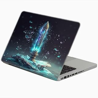 TAT Stains Liquid Texture Printed Laptop Sticker Multicolour-15.6 inch-2769
