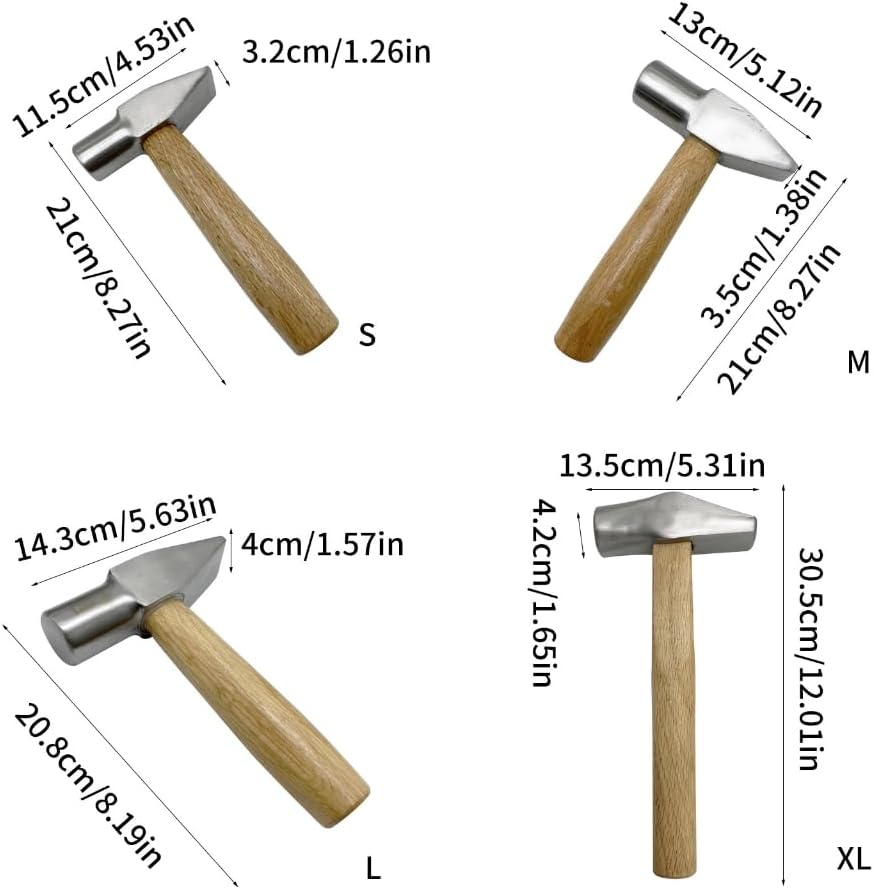 Practical Jewelry Crafting Hammer Flat Face Portable dor Artistics and Craft