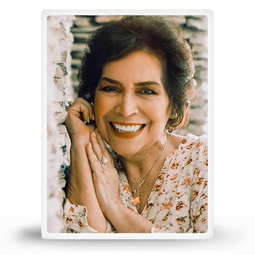 ADFSTONE Personalized Ceramic Photo for Headstone, Waterproof Picture Frame for Grave Custom Cemetery Tombstone Pictures Porcelain Cameo Funeral Portrait Memorial Monument Photo for Burial Stone Oval