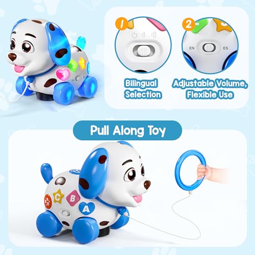 Image of Musical Toys for 1 Year Old Boy Gifts, Baby Toys 6-12-18 Months, Learning Puppy Toy for 1 Year Old Boy Gifts, Bilingual Educational with Music Light, 1st Birthday Gift for Boy Girl, Toddlers