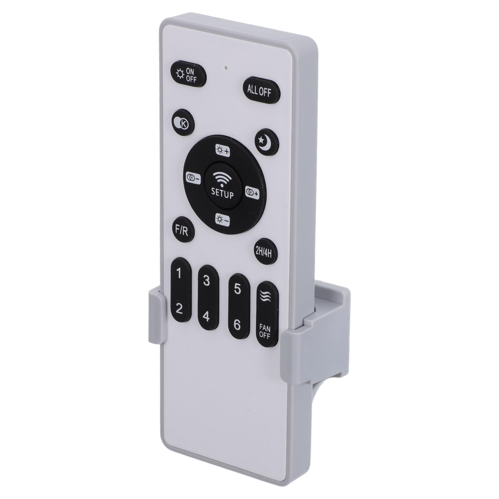 DOITOOL Control Remoto de Reemplazo para Ventilador de Techo y Lámpara, Señal de Respuesta Rápida, Material Plástico Blanco, Adecuado para Dormitorios y Oficinas