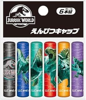 Showa Note 侏罗纪世界 铅笔帽 6支装 269168 令人兴奋的新学期 Showa 笔记本