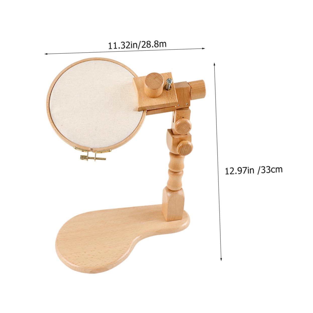 DIYEAH Soporte Giratorio Ajustable de Madera para Bordado en Casa Ángulo Regulable y Fácil de Desmontar para Punto de Cruz DIY y Manualidades