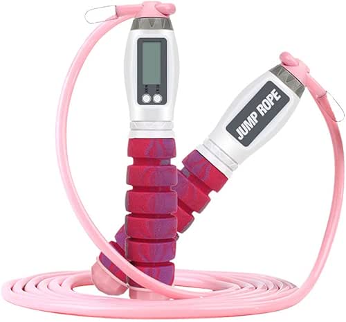 Workout Jump Rope with Counting,9.85ft Adjustable Skipping Rope with Calorie