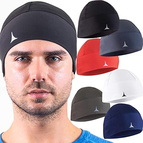 French Fitness Revolution - Skull Cap Helmet Liner Running Beanie - Ultimate Thermal Retention and Performance Moisture Wicking. Fits Under Helmets Cover