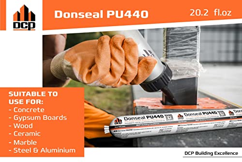 Dcp Donseal Pu440 Concrete Sealant 2 Pack - Paintable Concrete Expansion Joint Filler - Non-Sag Polyurethane Caulk For Joints & Walls thumb #3