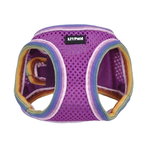 Coastal Pet Li'l Pals Comfort Mesh Dog Harness - No-Pull Step-in Dog Harness for Small Dogs & Puppies - Dog Cooling Vest - Orchid - 3/8