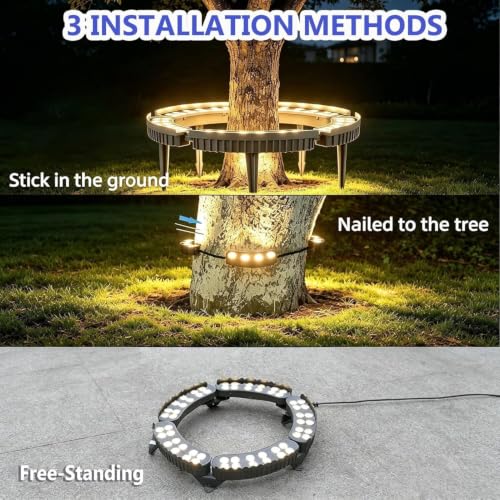 Anillo de luces LED para árbol: la solución ideal para iluminar tus troncos 6