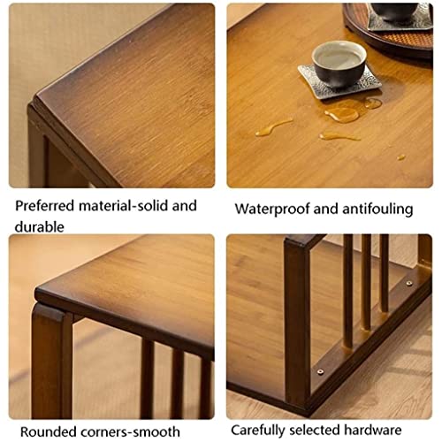 Table basse pliante en bambou pour optimiser les petits espaces et travailler au lit - 8