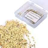 14k Yellow Gold Solder, 1x1mm 0.5 Gram (0.32DWT) about 200pcs 14k Gold Solder Ultra Tiny Easy Solder for Jewelry Repair Electronic Solder (E Solder)