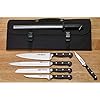 Winco-ACERO-Knife-Set-2165800419-BlackSilver Winco ACERO Knife Set, 21.658.004.19, Black/Silver