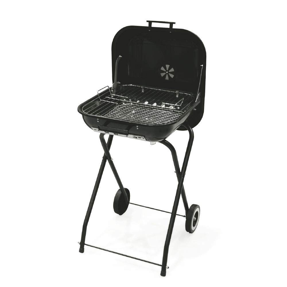 Galileo casa BBQ Barbeque, Nero, l. 42 x p.39 cm