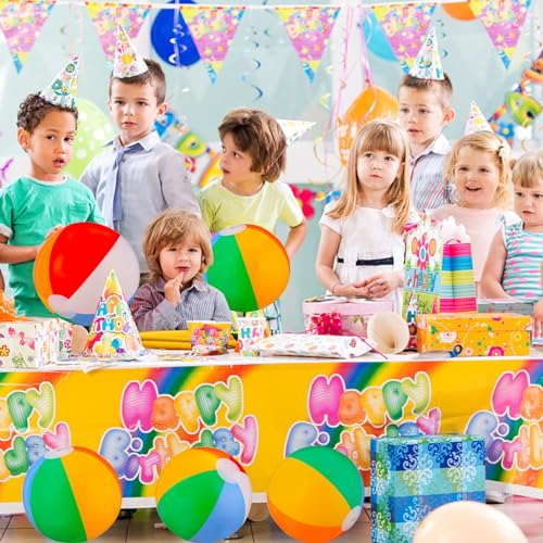 SCIONE 6 Stück Wasserball Aufblasbar 22cm Bunt Strandball Inflatable Beach Ball Klein Schwimmbad Pool Strand Spielzeug Ball für Kinder