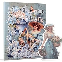 Snylcce Libro Adesivi Vintage Fustellati PET - Tema Timeless Tassels Per Scrapbooking E Junk Journal - 5
