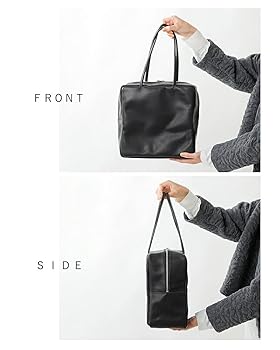 Amazon | [モルミルス] レザー スクエア トートバッグ one