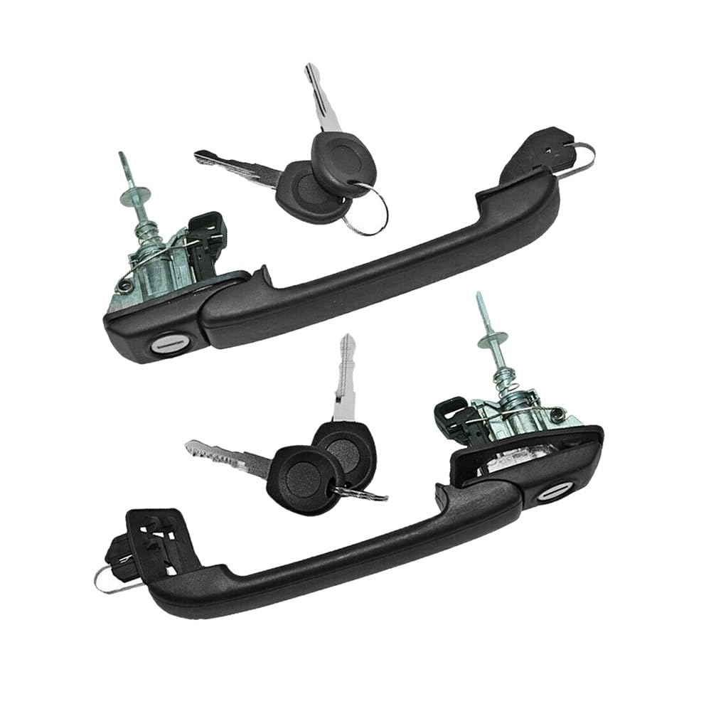 YMYYQW Car Outer Door Handle Car Front Left and Right Door Handle for Golf for Mk3 III VR6 1H0837207B 1H0837207C