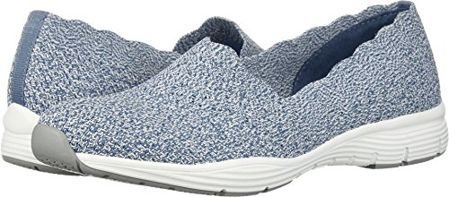 Image of Skechers Women's Seager Stat Scalloped Collar Engineered Skech-Knit Slip-on Classic Fit Loafer