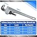 GleamRad Aluminum Pipe Wrench Set, 10 Inches, 14 Inches, 18 Inches Adjustable Plumbing Tools for Professional Plumbers