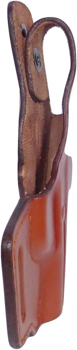 Tactical Scorpion Gear 2 Slot Brown Leather Holster Thumb Break: fits Glock 19 23 32,44, CZ P10c