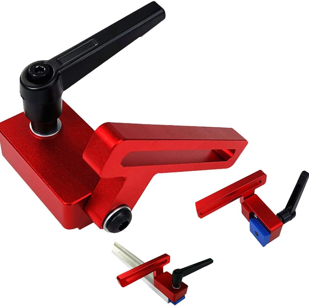 Wotendy 30 Type Miter Track Stop, TTrack Slot Miter Gauge Connector, T