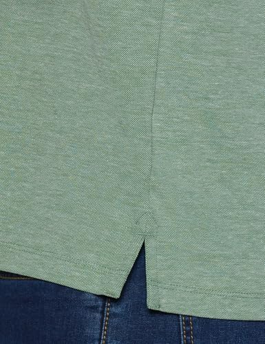 Image of Peter England Men's Premium Branded Regular Fit Half Sleeve Polo T-Shirt | Cotton Rich | Birds Eye Interlock Weave| No Pocket