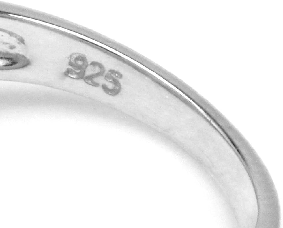 Silvershake Natural Moonstone and White Topaz 925 Sterling Silver Glamorous Ring