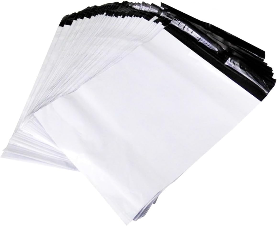 100pcs Mailers Plastic Shipping Envelopes Self Sealing Waterproof Packaging for Long Distance Local Shipping
