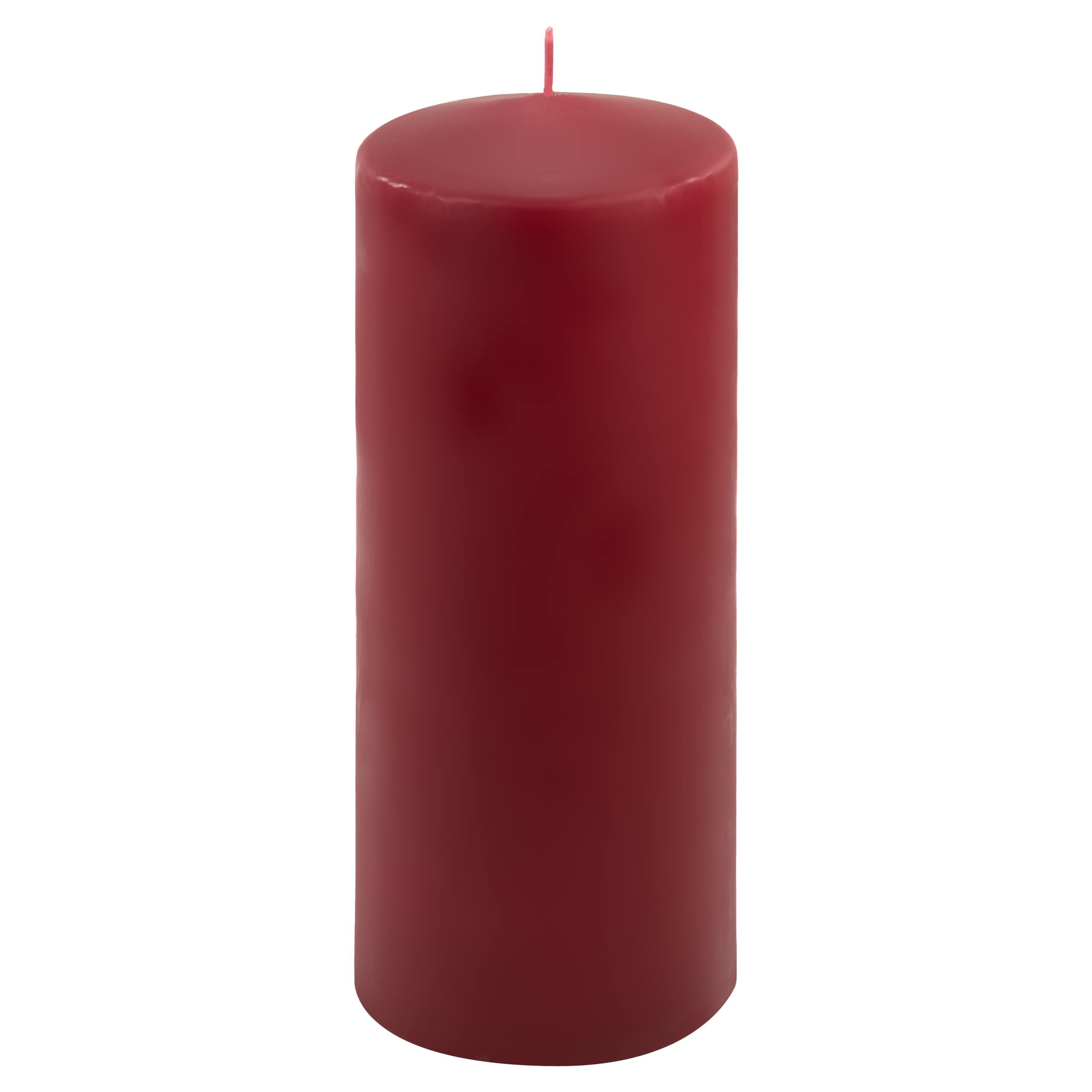 Stumpenkerze weinrot Höhe 25 cm Ø 10 cm lange Brenndauer Rund-Kerze Säulenkerzen Kerzen-Deko Tafelkerzen Weihnachts-Kerzen Hochzeit (6)