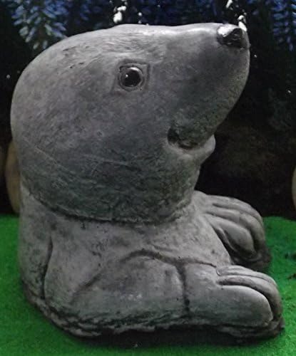 Smiling Mole Stone Garden Ornament Hand Mixed, Cast, Coloured and Finished 9 x 9 x 11 cms, 0.9 kilos. SMILINGMOLE