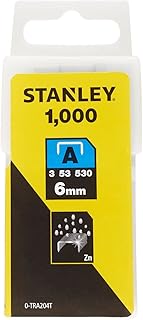 Stanley Light Duty Staple 6MM (1000) 0-TRA204T