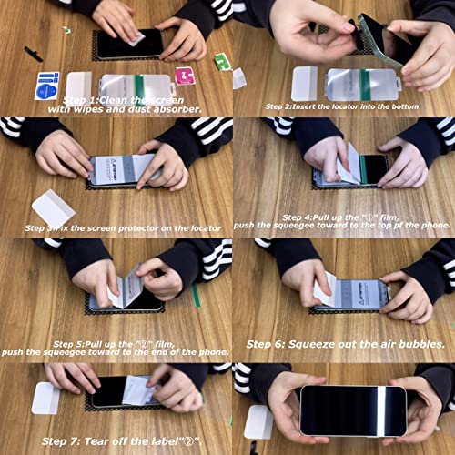 Jdhdl [2 Pack] Hydrogel Film Screen Protector For Iphone 14 Pro/Iphone 14/Iphone 13/13 Pro  thumb #5