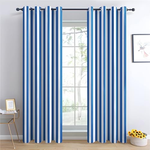 Cortinas opacas con aislamiento térmico con ojales para elegantes tratamientos de ventanas en dormitorio y sala de estar, 2 paneles
