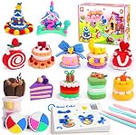 Air Kit en argile sèche, 12 Cake Modeling Clay pour les enfants, ensemble de moulage en argile avec outils de sculpting et tutorial, Ultra Léger, en sécurité & Projets scolaires non toxiques, arts et métiers d'art, faveur de la fête familiale pour les garçons filles