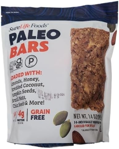 Sure Life Foods Paleo Bars,14 Individually Wrapped