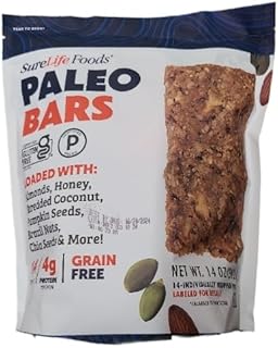 Sure Life Foods Paleo Bars,14 Individually Wrapped