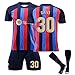 Produktbild 2022/23 Fußball Trikot Kinder Set Nr. 9 Nr. 10/7/30/21 Fußballtrikot Jersey Fußballtrikot, FußBall Trikot für Jungen/Herren,Outdoor,Fußballkleidung