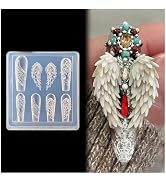 3D Wing Nail Mold Silicone Nail Tools Wing Nail Charms Resin Molds Nail Art for Accessories Nail ...